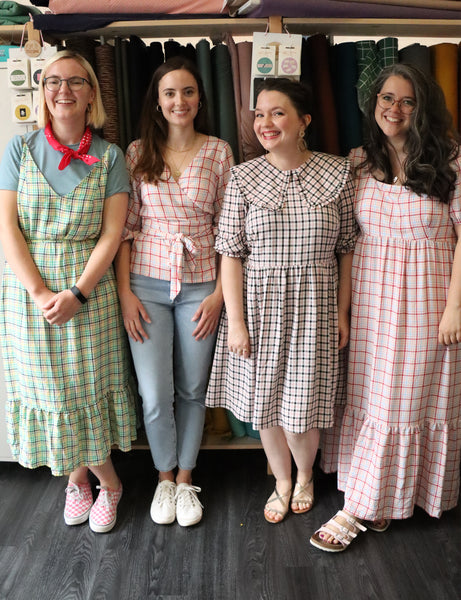 Viscose Check Fabric Outfits by Team Sunshine