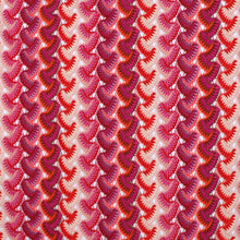 Crochet Lace Knit - Retro Waves - Orange + Pink