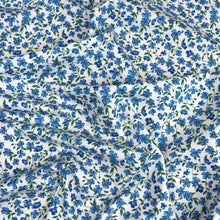 Deadstock Liberty Fabrics - Small Blue Flowers - Cotton Poplin