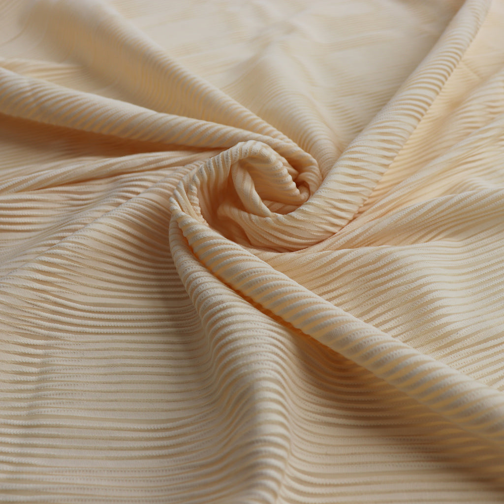 Deadstock Textured Cream Activewear & Swimwear Jersey SALE Sew Me