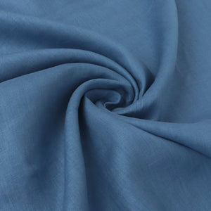 Linen - Blue - END OF BOLT 60cm