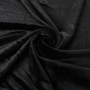 Stretch Velvet - Black Onyx