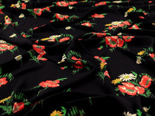 Viscose Crepe - Poppy Floral - Fabric Godmother