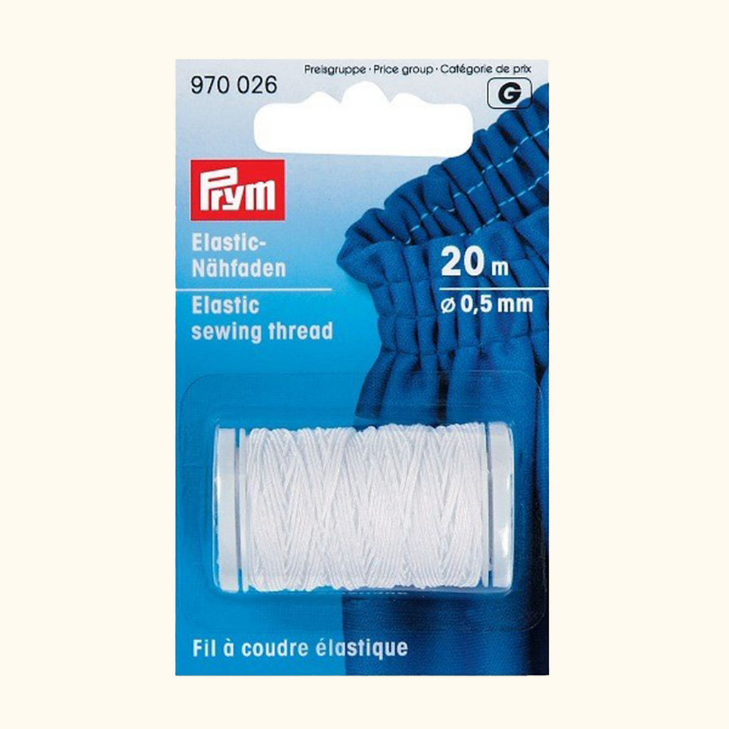 White Elastic Thread