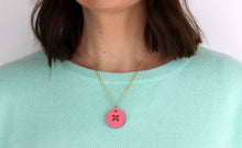 Pastel Pink Acrylic Button Necklace - Sew Dainty - Sewing Kits & Gifts - Sew Dainty - Sew Me Sunshine