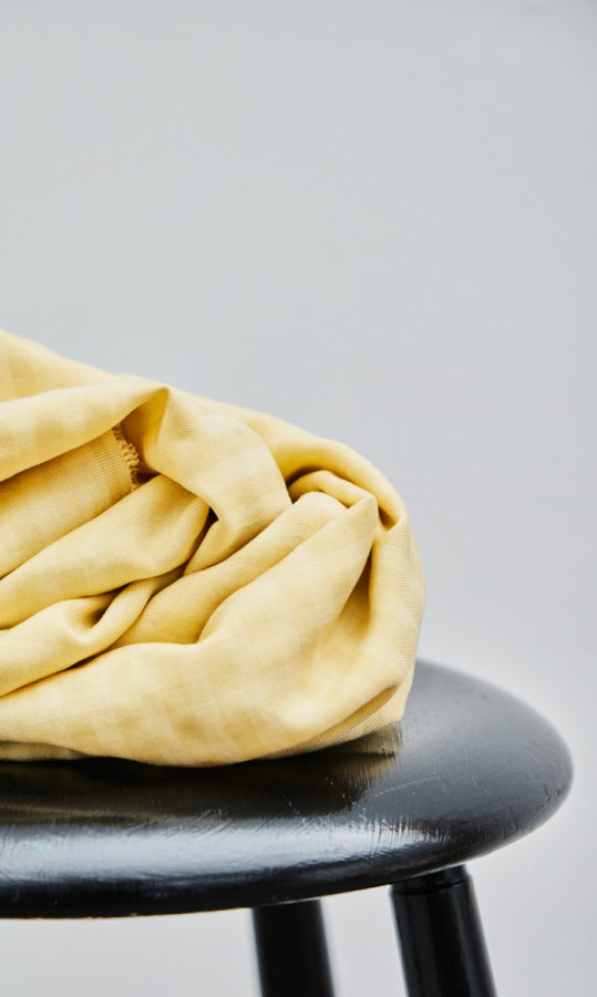 Two Tone Check Twill with TENCEL™ fibres Mellow Meet Milk Sew Me