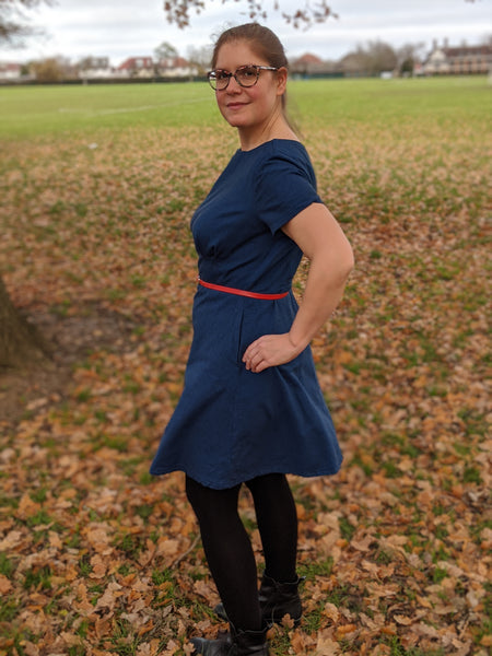 Meet Sewing Sunshine's November Winner Theresa from @lostmythread & her Jennifer Lauren Handmade Laneway Dress in Robert Kaufman Shetland Flannel