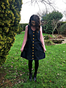 Denim In The Folds Button Up Dress by Dani