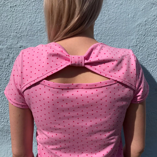 Joy's Tilly and the Buttons Romy Top with back bow detail tutorial
