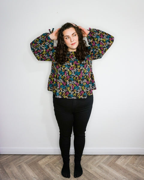 Ruby Star Society Rayon Tilly and the Buttons Indigo & By Hand London Hannah Hack by Samantha
