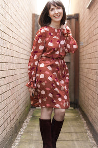 Meet Sewing Sunshine's September Winner Diane from Dream Cut Sew & her Burda Style Dress 101