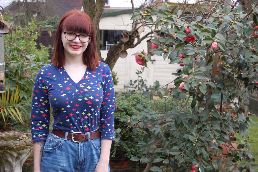 Hobbling Handmades Harriet's Megan Nielsen Rowan Top