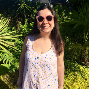 Grainline Studio Hadley Dress Hack using Rico Design Double Gauze by Ella