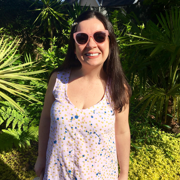 Grainline Studio Hadley Dress Hack using Rico Design Double Gauze by Ella