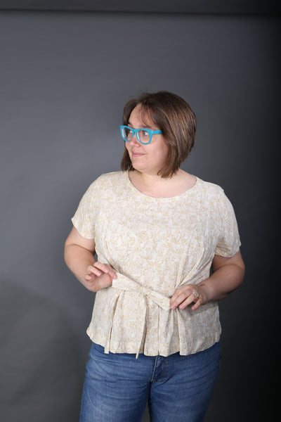 Viscose Linen Solina top from Named Breaking the Pattern book by Laura