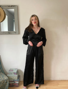 Luxurious Satin Jumpsuit made by Hazel and the Machine
