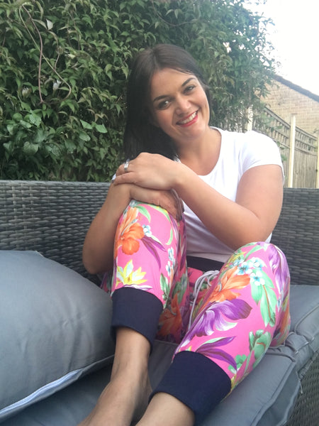 Carrie's True Bias Hudson Pants in Lady McElroy Viscose Jersey
