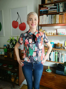 I AM PATTERNS Juliette Shirt using Lady McElroy cotton lawn by Alice