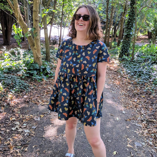 Hacked Republique Du Chiffon Marthe Blouse made with Rifle Paper Co cotton lawn by Maddie