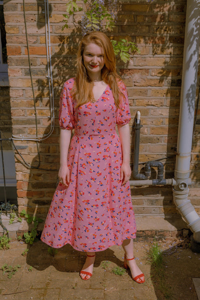A Floral Viscose Summer Dress: Vogue 9328