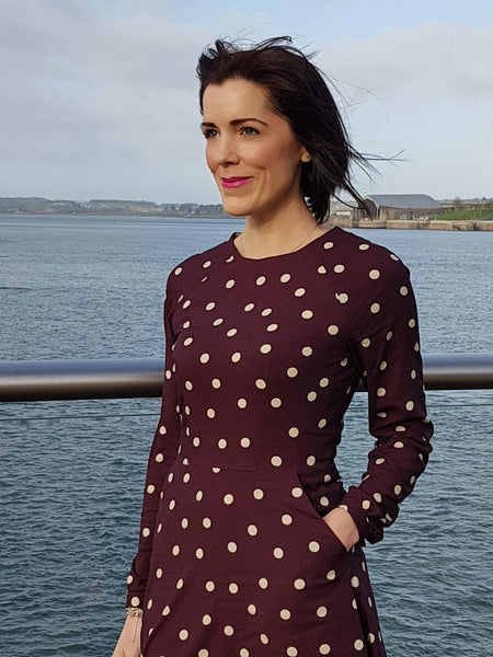 Forget Me Not Valerie Dress in Mind the MAKER Stretch Viscose by Emma