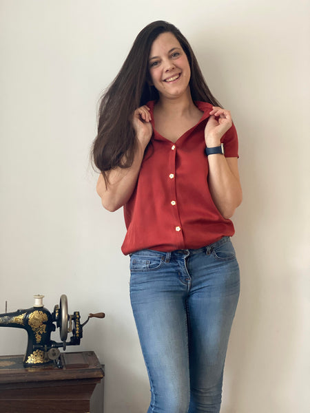 Stacie's The Avid Seamstress The Blouse in Twill Containing TENCEL™ Fibres