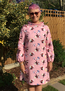 Viscose Linen Blend Maven Patterns French Dart Shift Dress by Susan