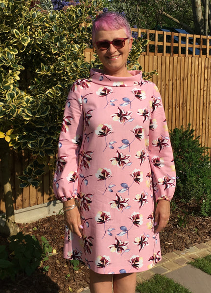 Viscose Linen Blend Maven Patterns French Dart Shift Dress by Susan