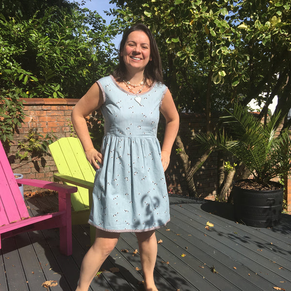 Ella's Rainbrella French Navy Orla Dress