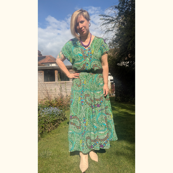 Panel Skirt and Matching Top in our Exclusive EcoVero Viscose Fabric By Sam