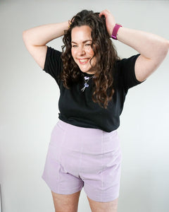 Samantha's Closet Core Patterns Pietra Shorts in Corduroy