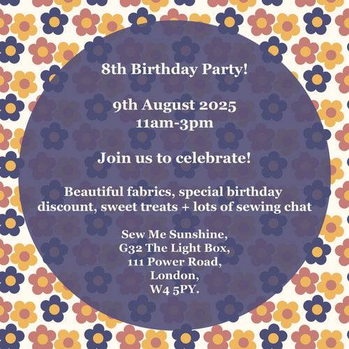 Sew Me Sunshine Open Day - 9th August 2025