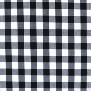 17mm Gingham Yarn Dyed Cotton - Black