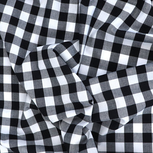 17mm Gingham Yarn Dyed Cotton - Black