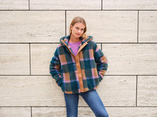 Teddy Fleece - Atelier Jupe - Green + Camel Check