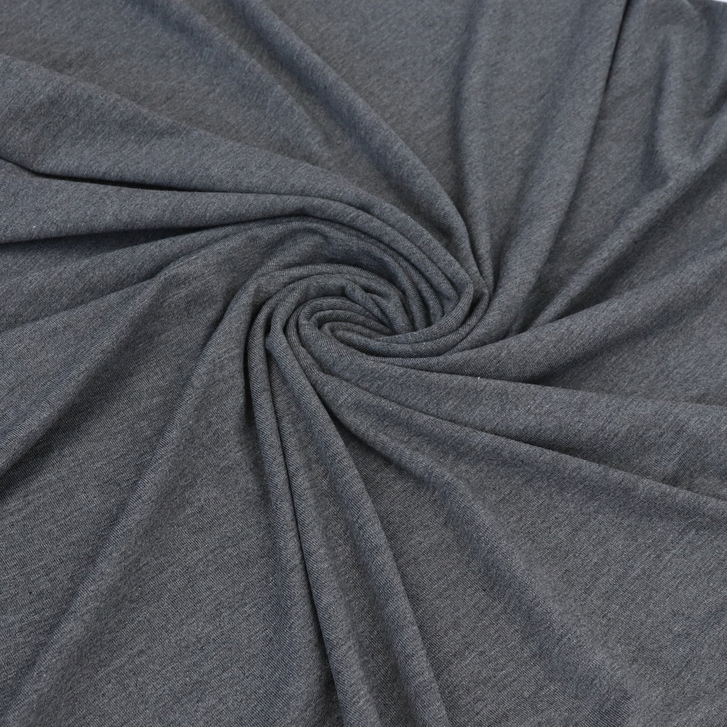 Bamboo Jersey - Marled Dark Grey