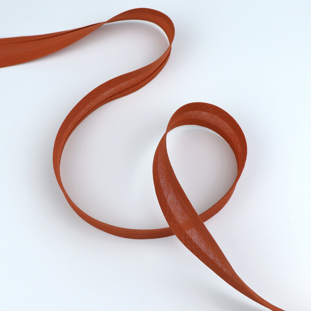 Cotton Bias Binding 25mm - Terracotta Brown