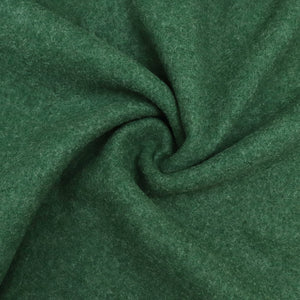 Boiled Wool Coating - Pine Green