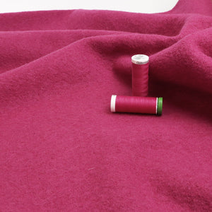 Boiled Wool Coating - Pink - END OF BOLT 100cm