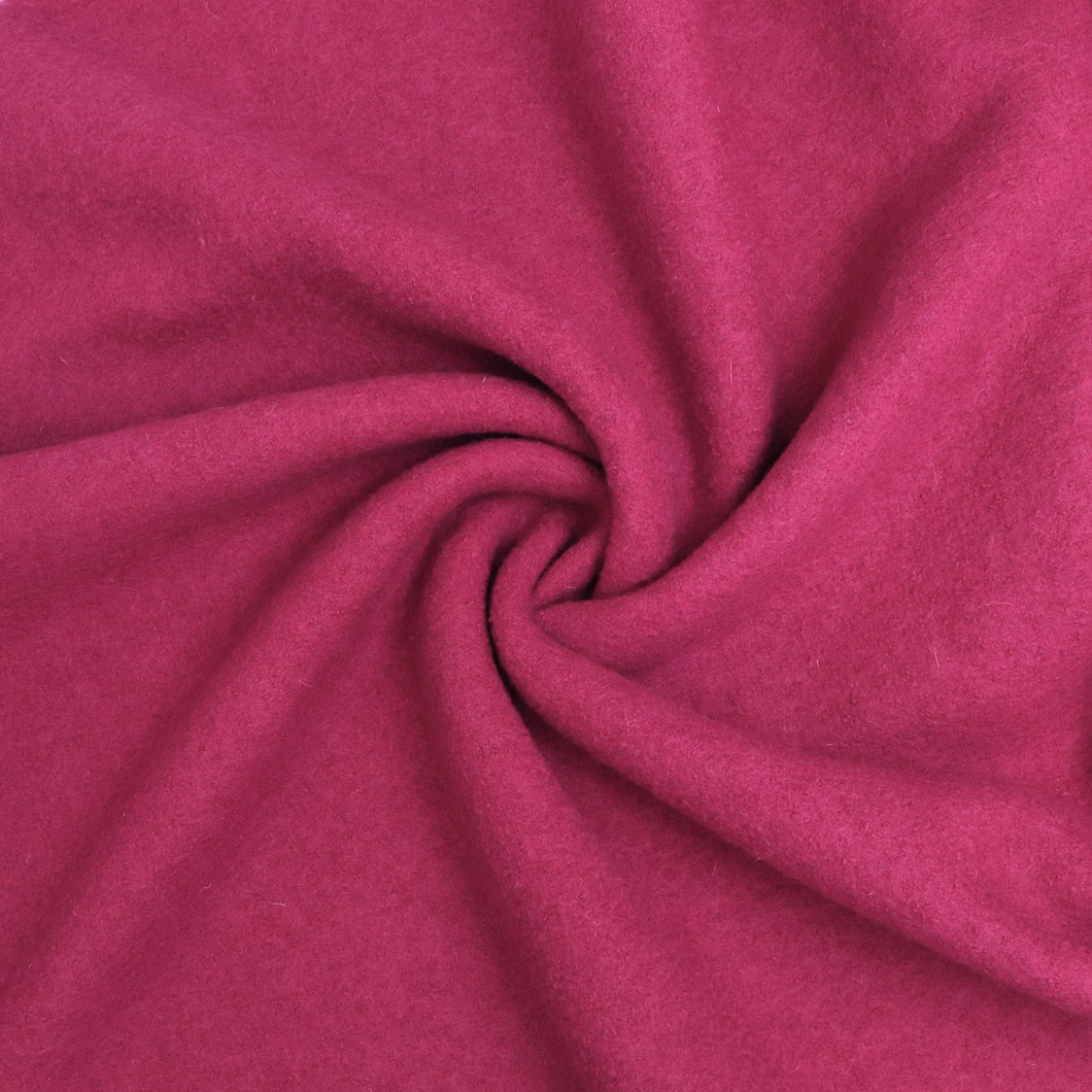 Boiled Wool Coating - Pink