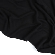 Brushed Ribbed Jersey Knit - Black