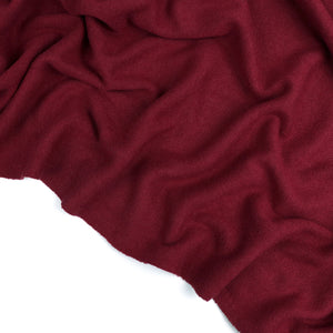 Brushed Ribbed Jersey Knit - Burgundy