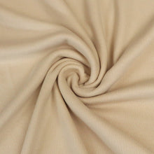 Brushed Viscose Ribbed Jersey Knit - Cream