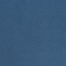 Brushed Viscose Ribbed Jersey Knit - Steel Blue