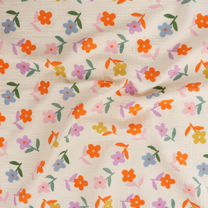 Cotton Double Gauze - Bright Flowers