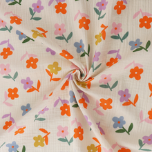 Cotton Double Gauze - Bright Flowers
