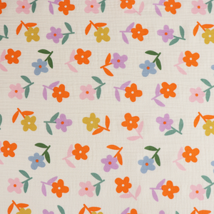 Cotton Double Gauze - Bright Flowers