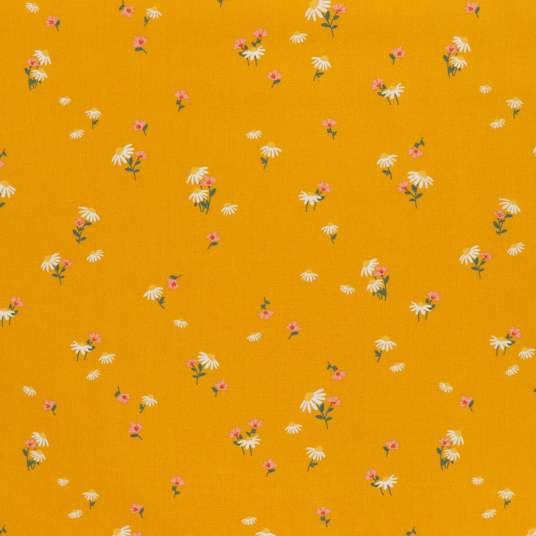 Cotton Poplin - Delicate Buttercup The Flower Fields - Art Gallery Fabrics