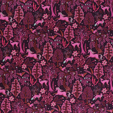 Cotton French Terry - Magical Forest - Pink