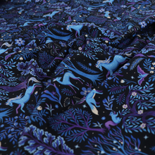 Cotton French Terry - Magical Forest - Purple